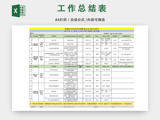 工作计划统计详情表