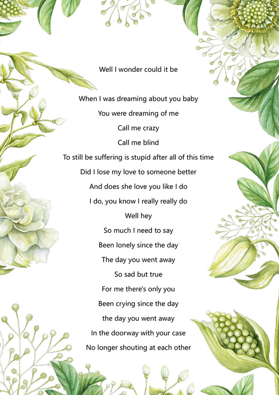 绿色植物小清新信纸word模板