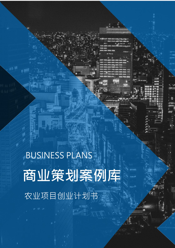 农业项目创业计划书word模板