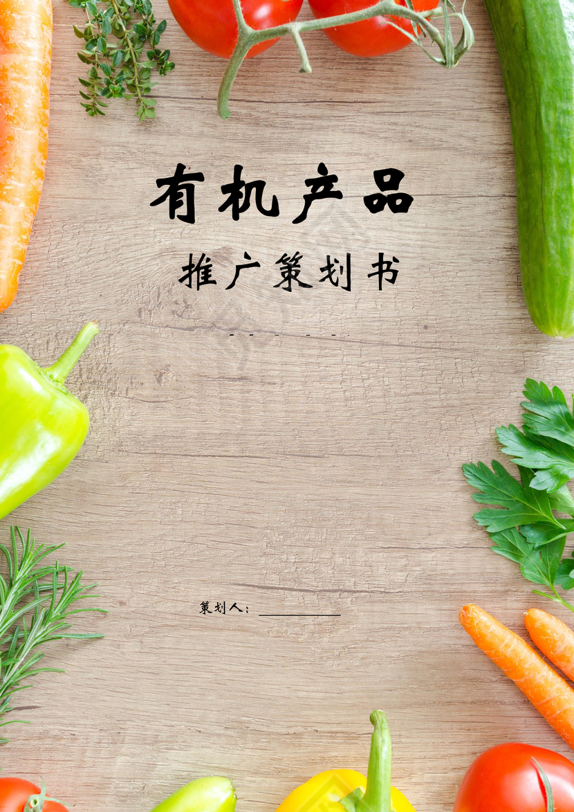 有机产品推广策划书word文档