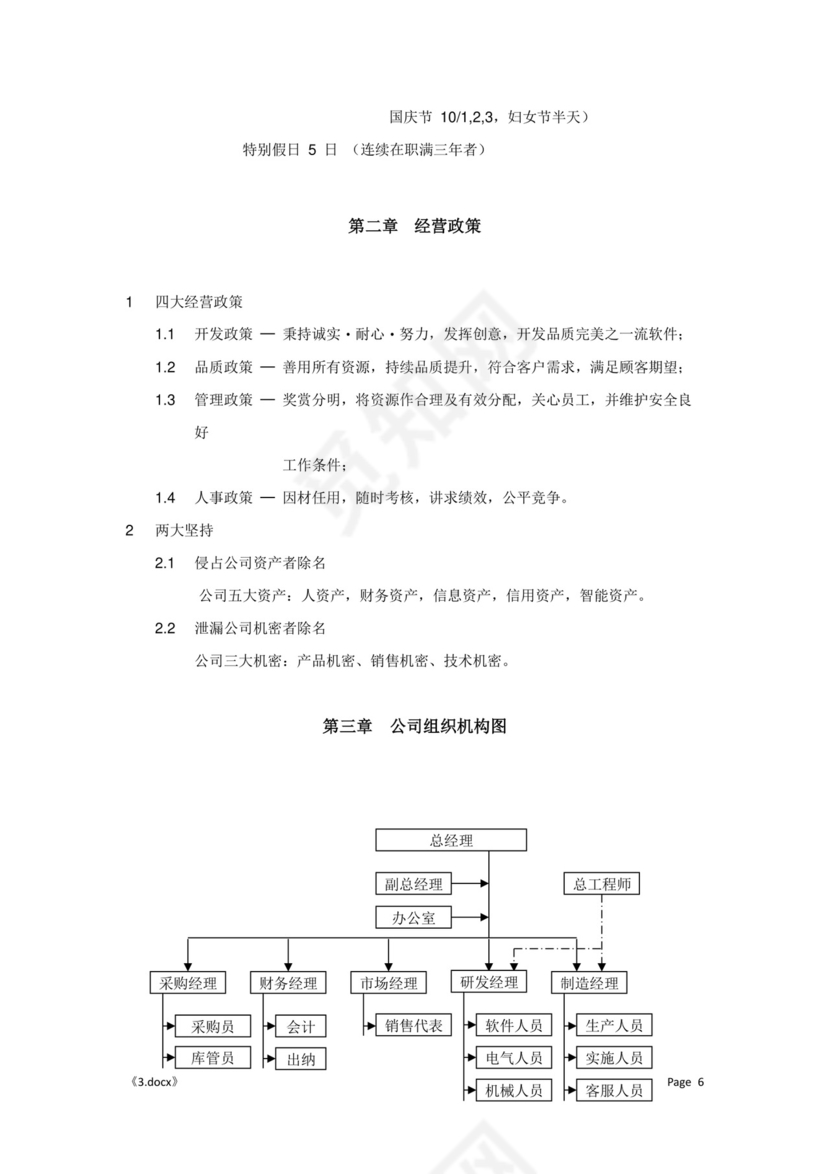 公司管理汇总规章制度Word模板