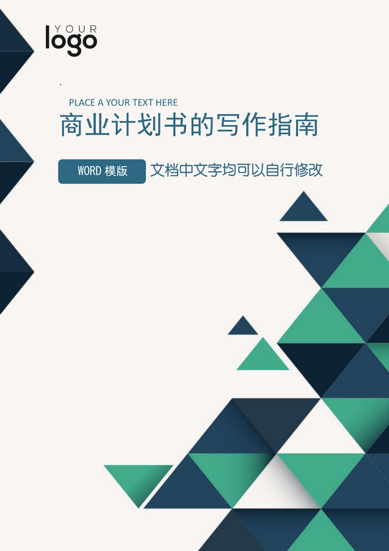 创业商业计划书策划方案word文档模板