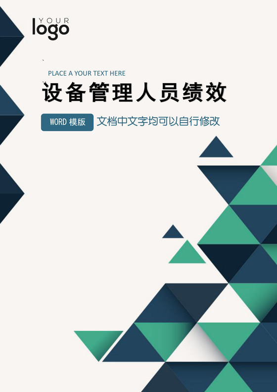 设备管理人员绩效考核Word文档