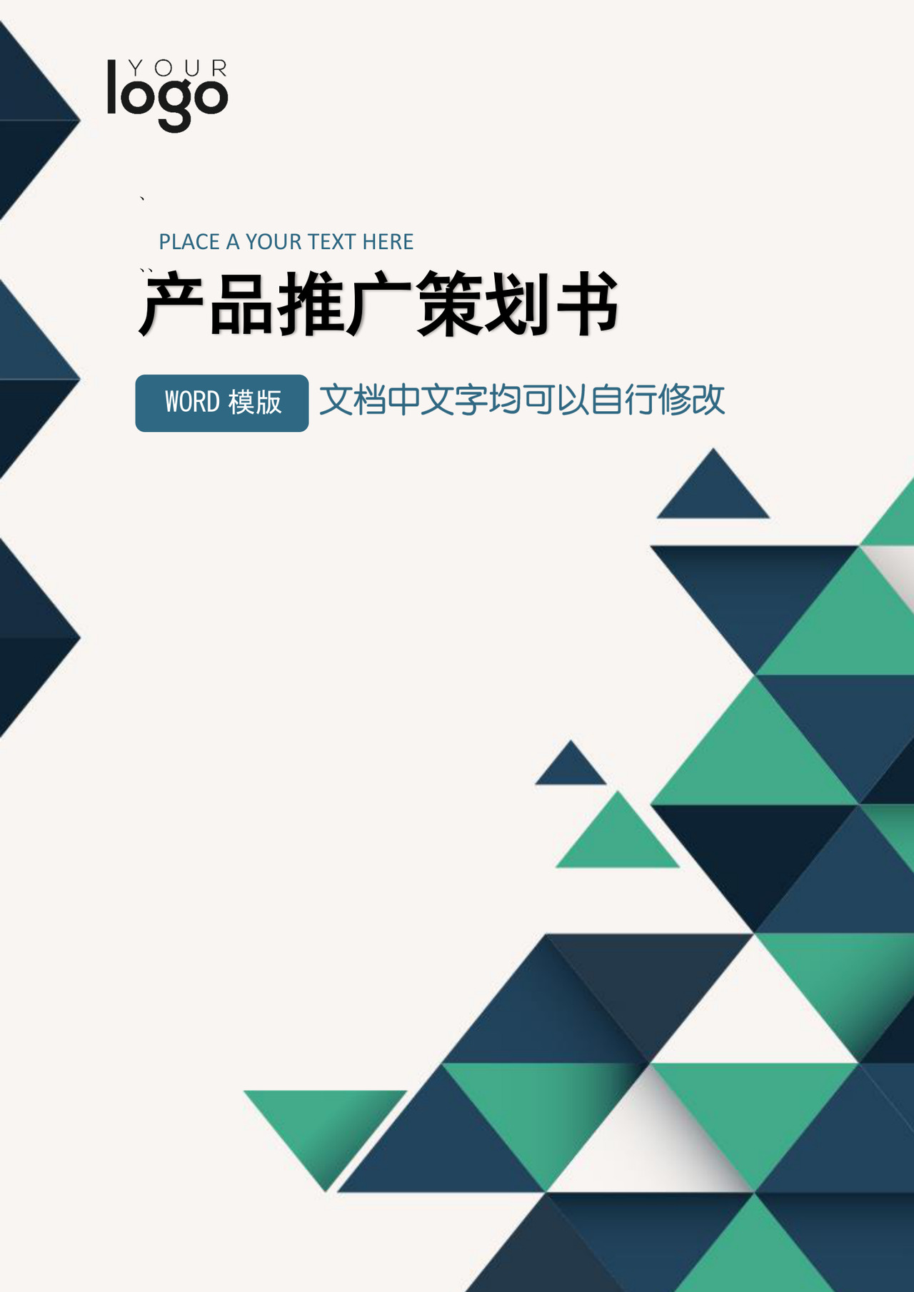 产品推广策划书word文档