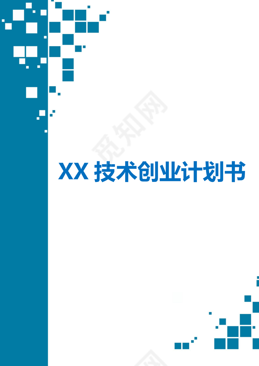 蓝色商务技术创业计划书