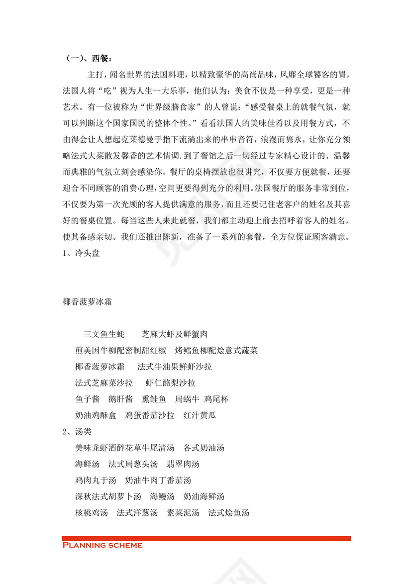 专业规范实用的商业策划书word模板