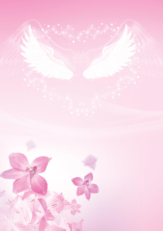 浅粉色妇女节春季花卉妇女节信纸