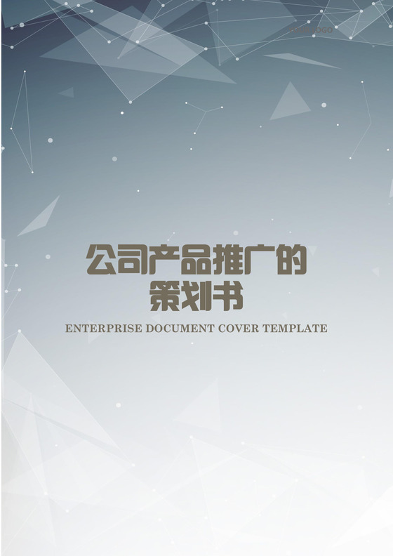 公司产品推广策划书word模板