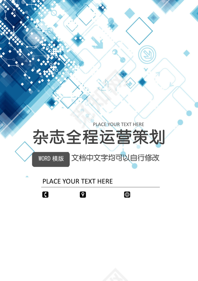 杂志全程运营策划word模板