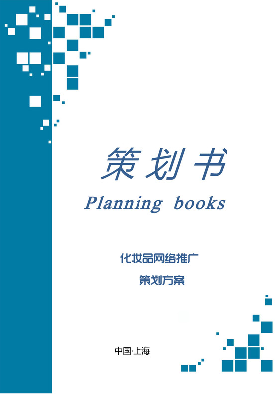 化妆品网络推广策划方案书