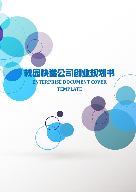 校园快递公司创业规划书word模板