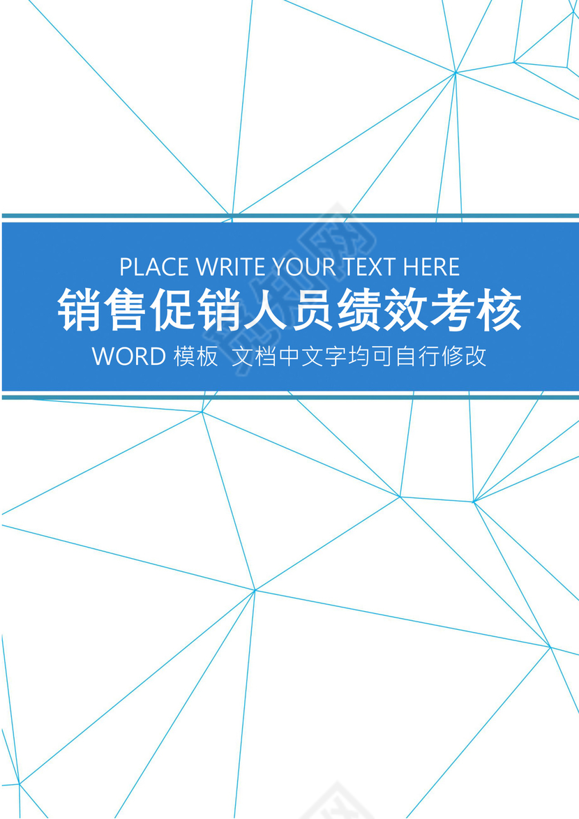 销售促销人员绩效考核word模板