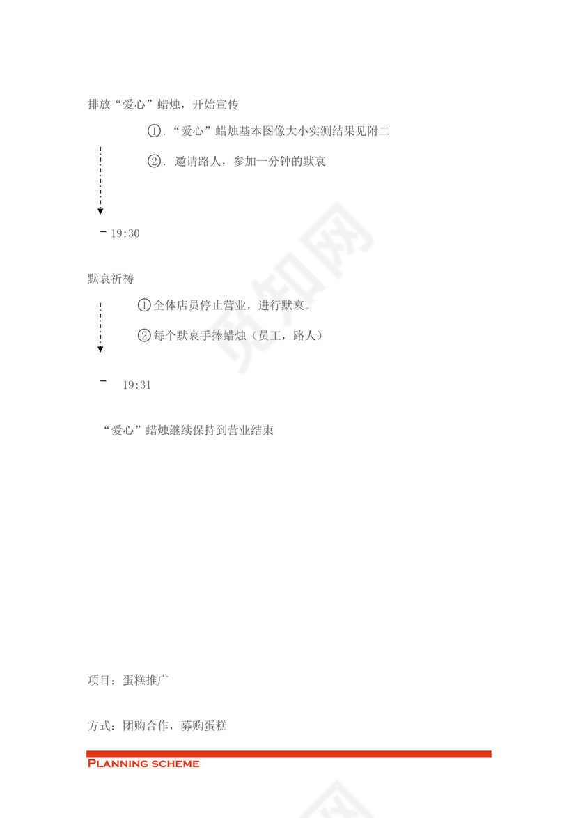 蛋糕店开业策划word模板