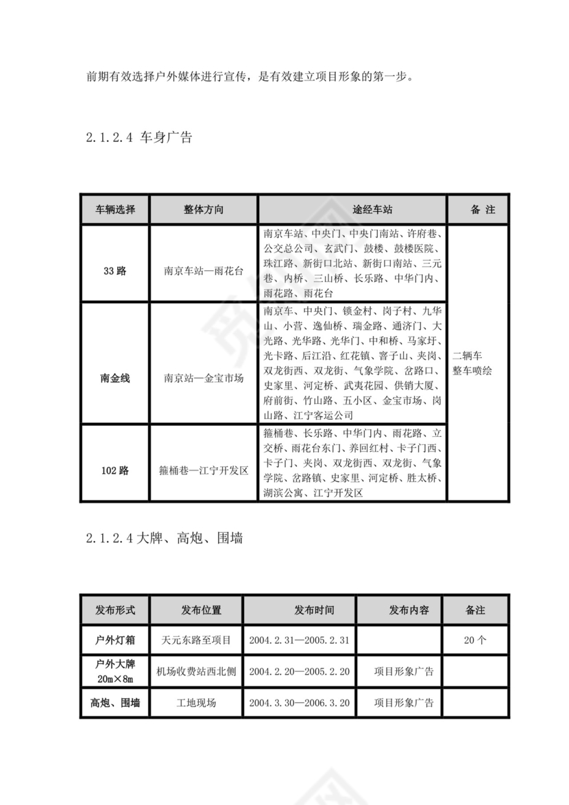 彩色简约市场营销项目策划方案活动策划word模板