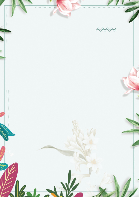 风景清新古风信纸word模板