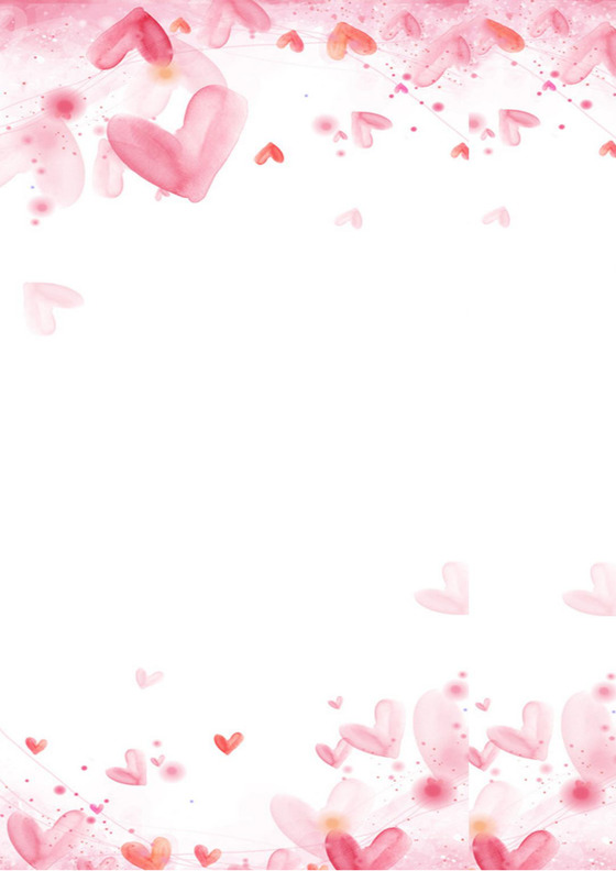 矢量插画手绘小清新花朵夏季卡通信纸word模板