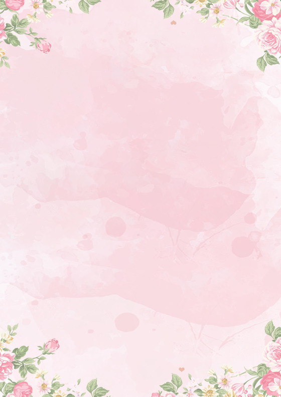 粉色唯美玫瑰简约浪漫情书信纸word模