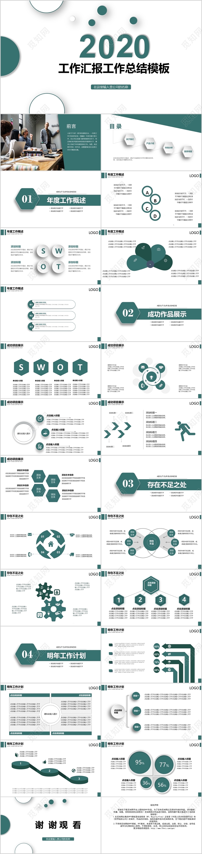 201X年工作汇报工作总结PPT模板