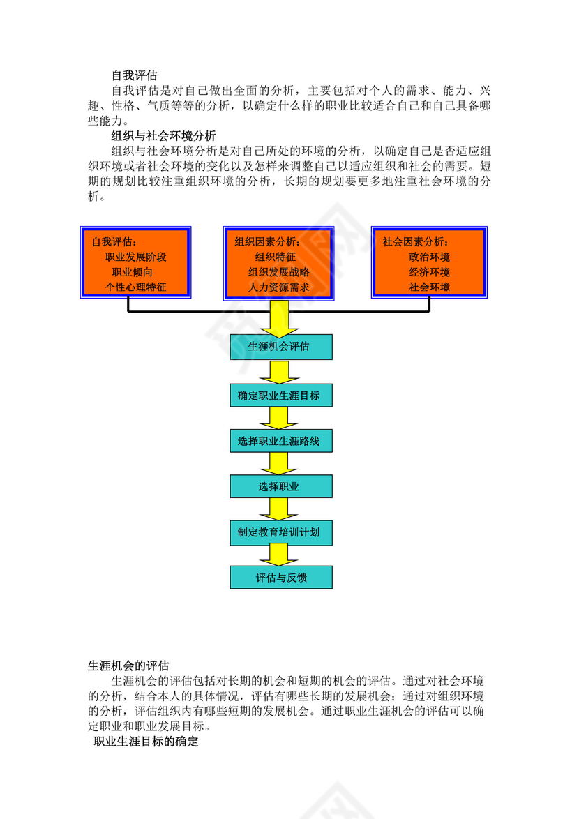简约线条科技背景公司企业人事职业规划word模板