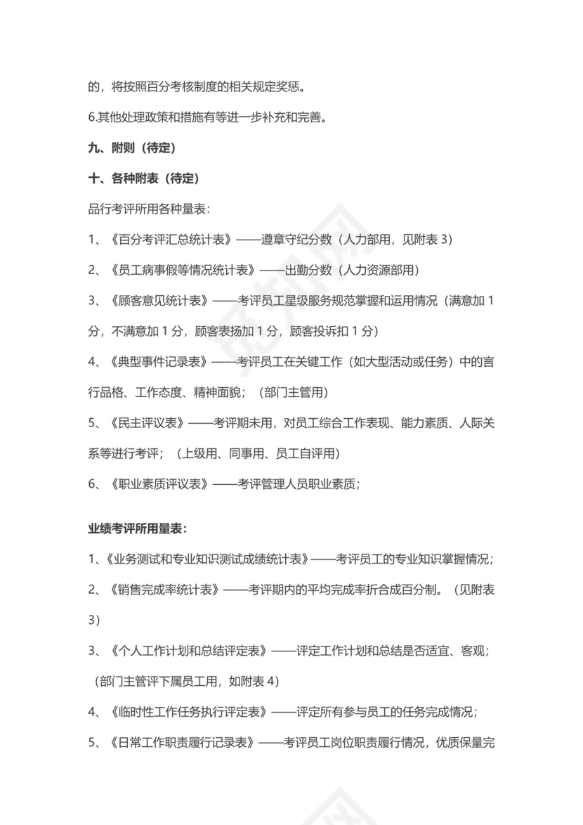 白色五彩方格背景公司企业薪酬考核管理word模板