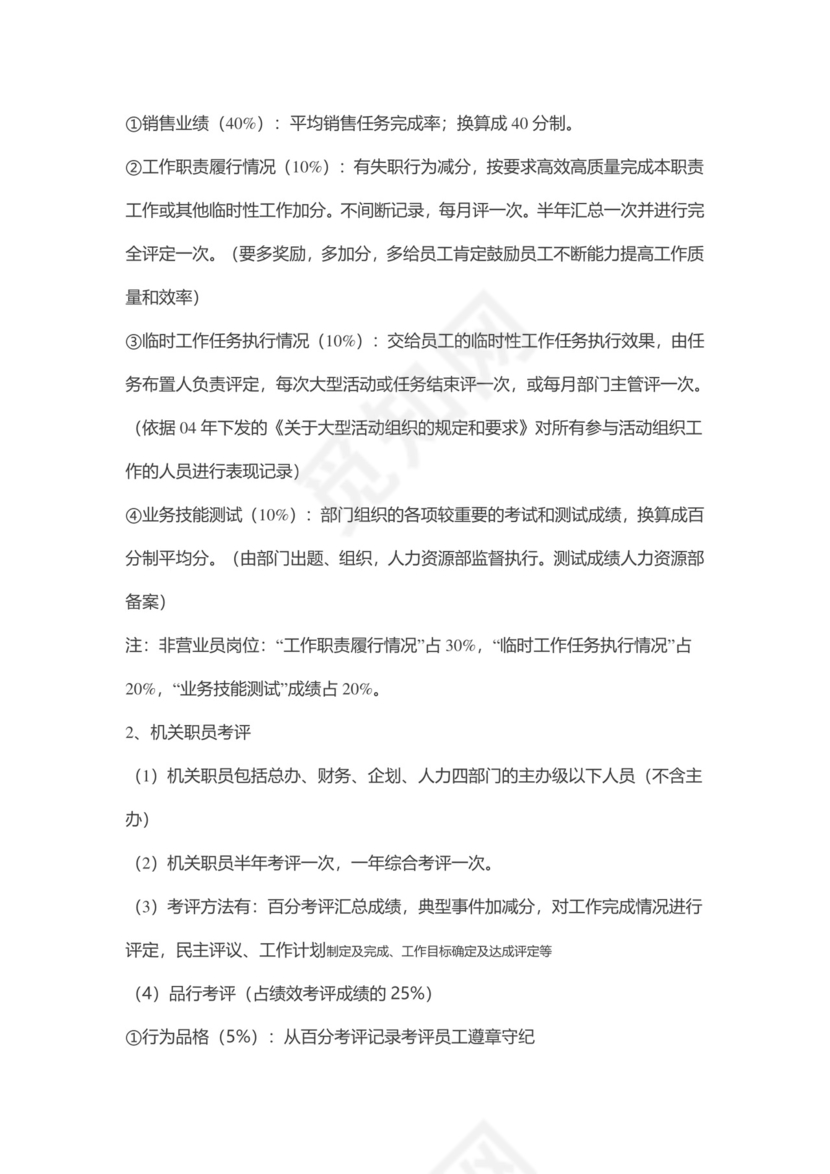 白色五彩方格背景公司企业薪酬考核管理word模板