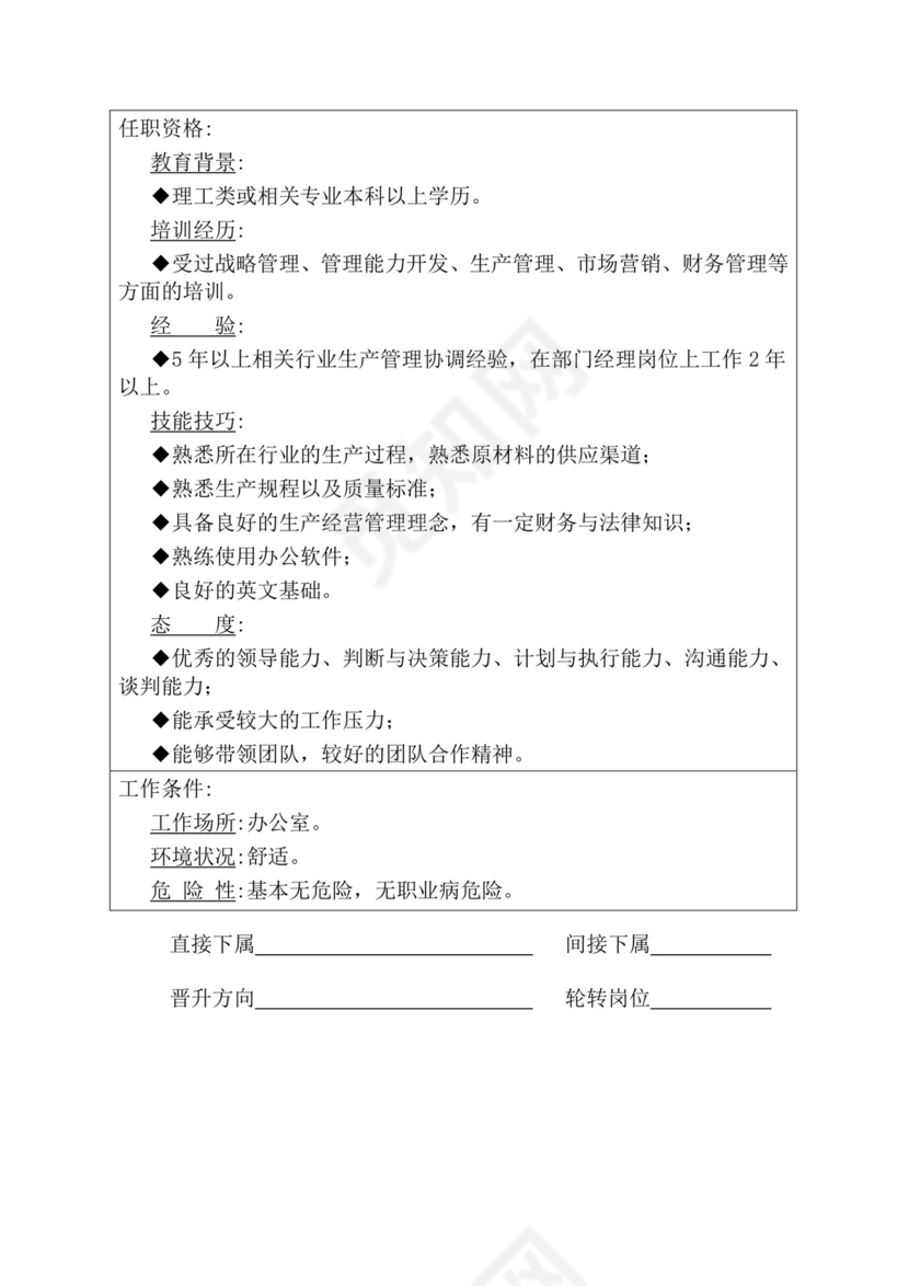 简约紫色线条装饰职位说明书公司企业绩效考核word模板