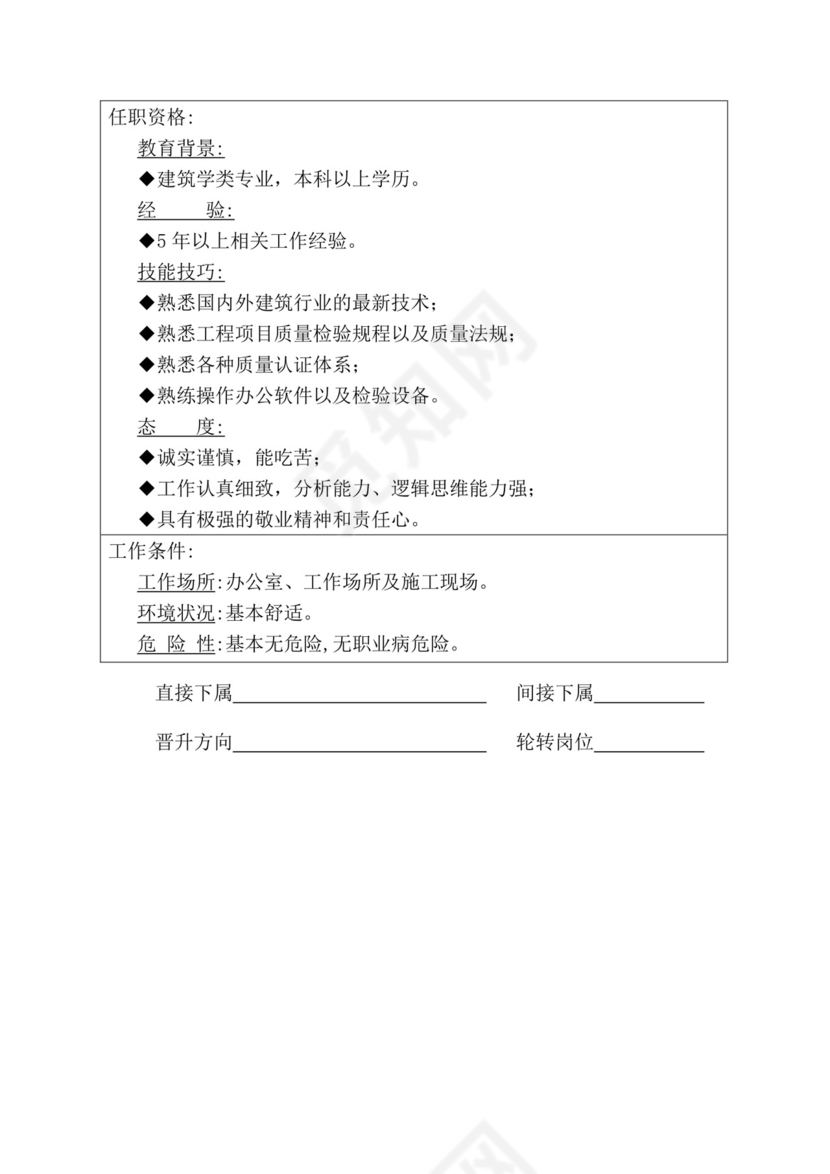 简约紫色线条装饰职位说明书公司企业绩效考核word模板