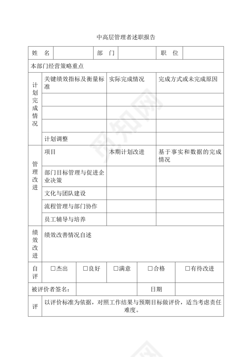 简约紫色线条装饰职位说明书公司企业绩效考核word模板