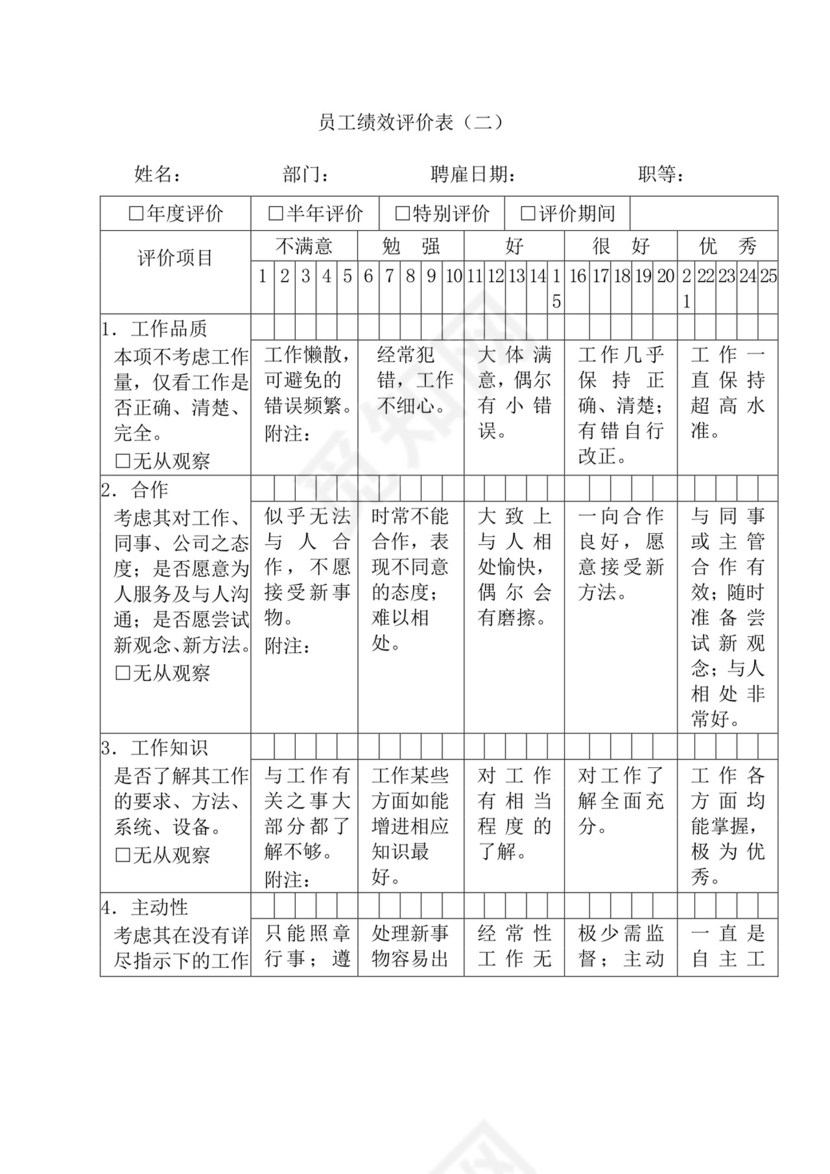 简约紫色线条装饰职位说明书公司企业绩效考核word模板