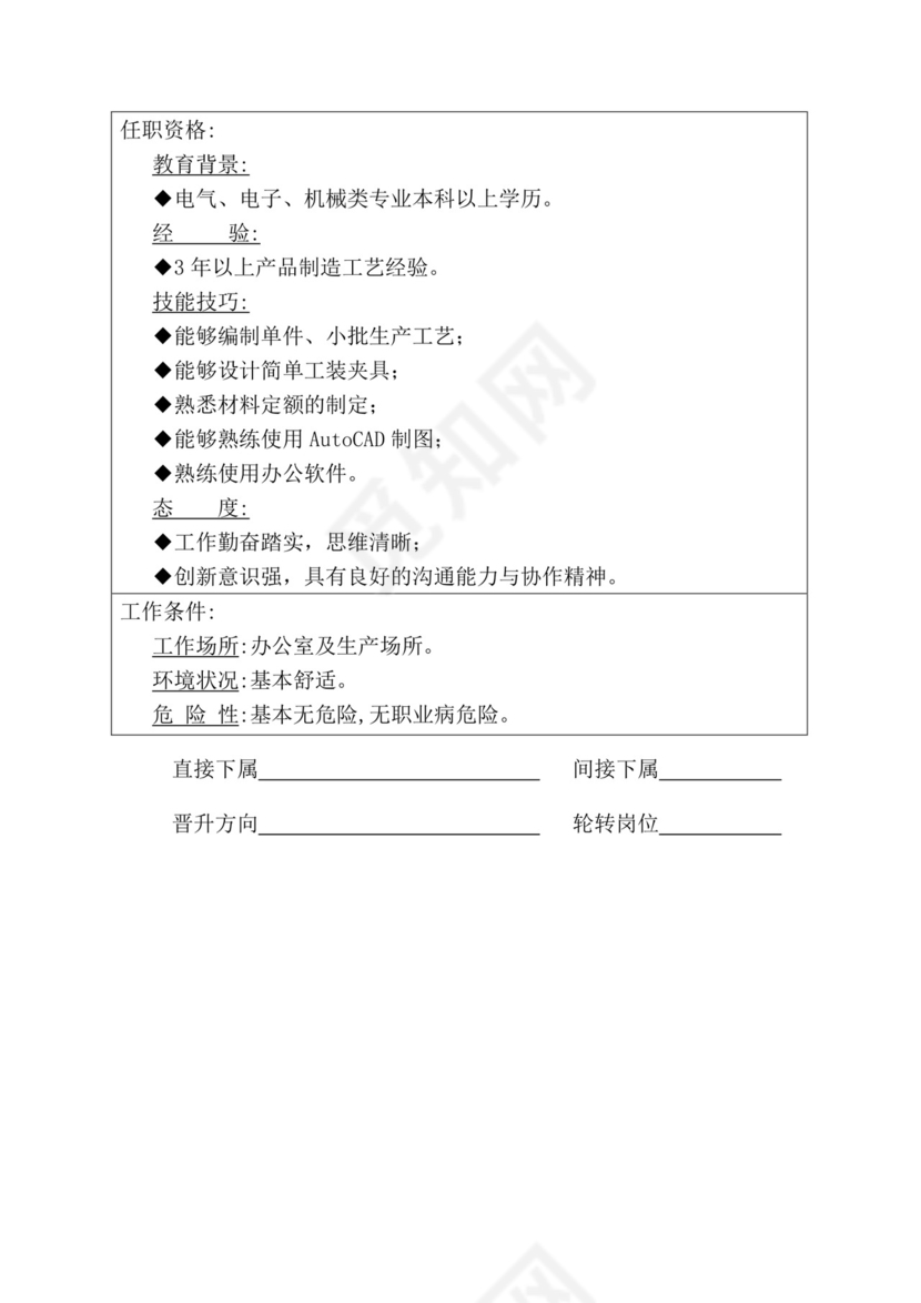 简约紫色线条装饰职位说明书公司企业绩效考核word模板