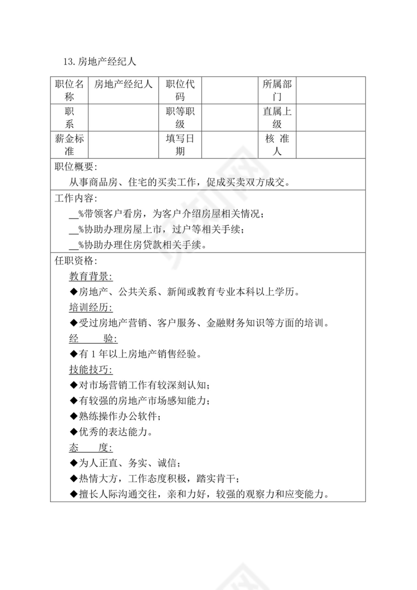 简约紫色线条装饰职位说明书公司企业绩效考核word模板