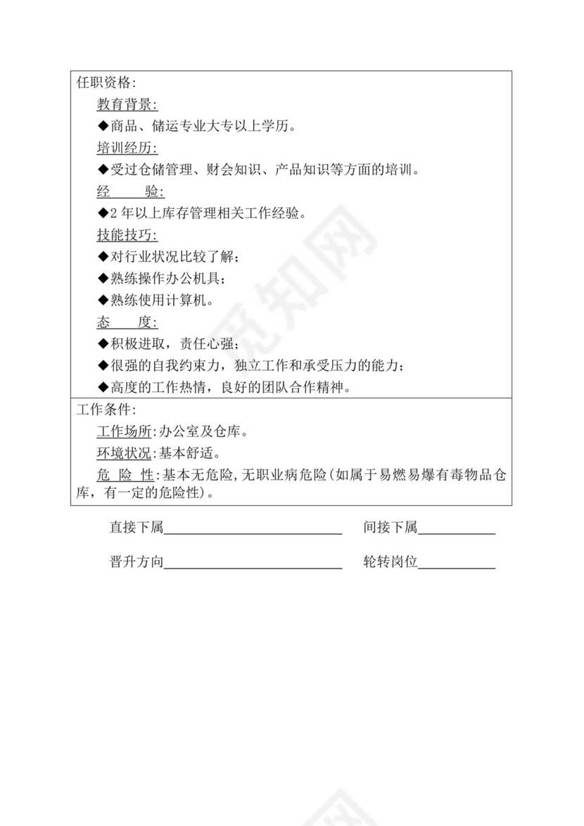 简约紫色线条装饰职位说明书公司企业绩效考核word模板