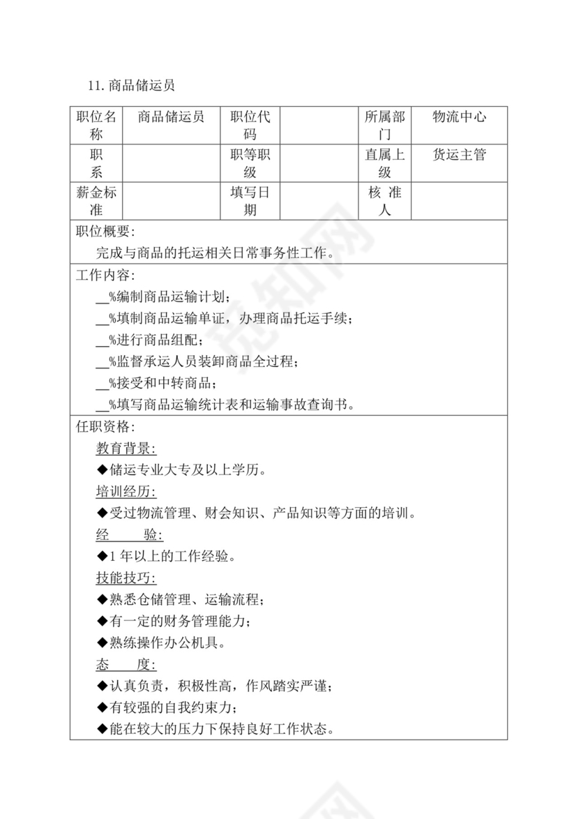 简约紫色线条装饰职位说明书公司企业绩效考核word模板