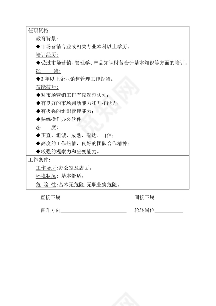 简约紫色线条装饰职位说明书公司企业绩效考核word模板