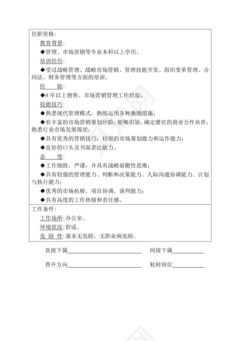 简约紫色线条装饰职位说明书公司企业绩效考核word模板