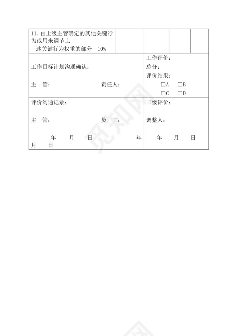 简约紫色线条装饰职位说明书公司企业绩效考核word模板