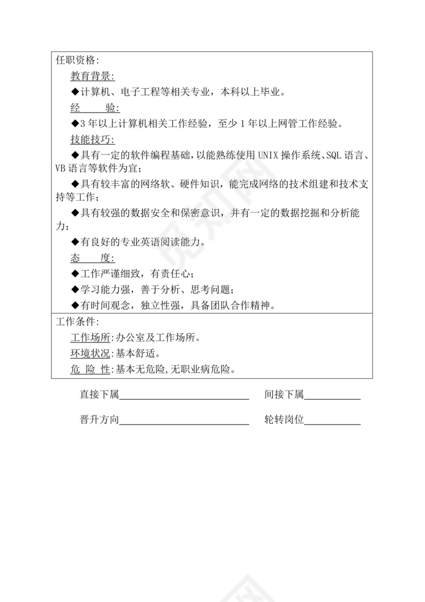 简约紫色线条装饰职位说明书公司企业绩效考核word模板