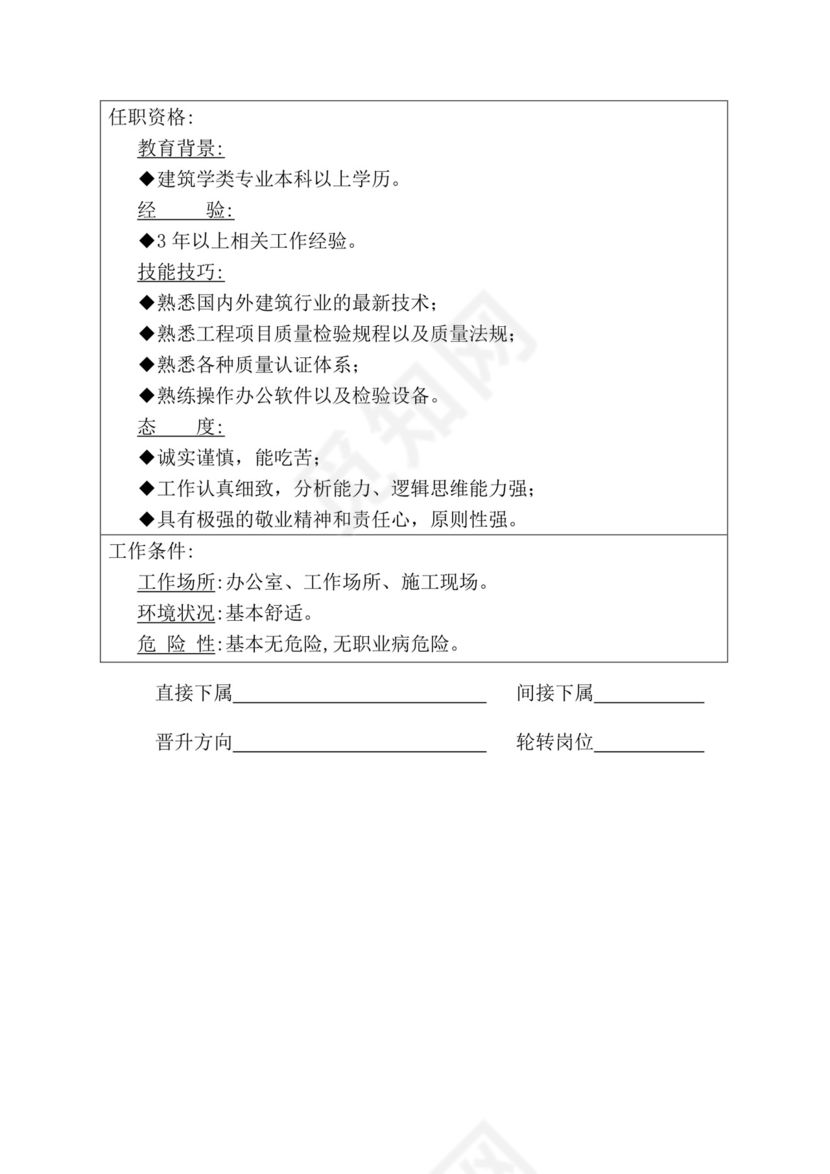 简约紫色线条装饰职位说明书公司企业绩效考核word模板