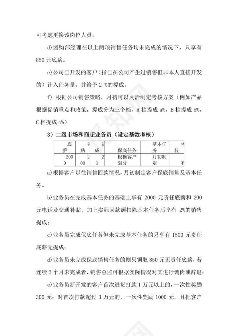 时尚简约彩色薪酬管理制度word模板