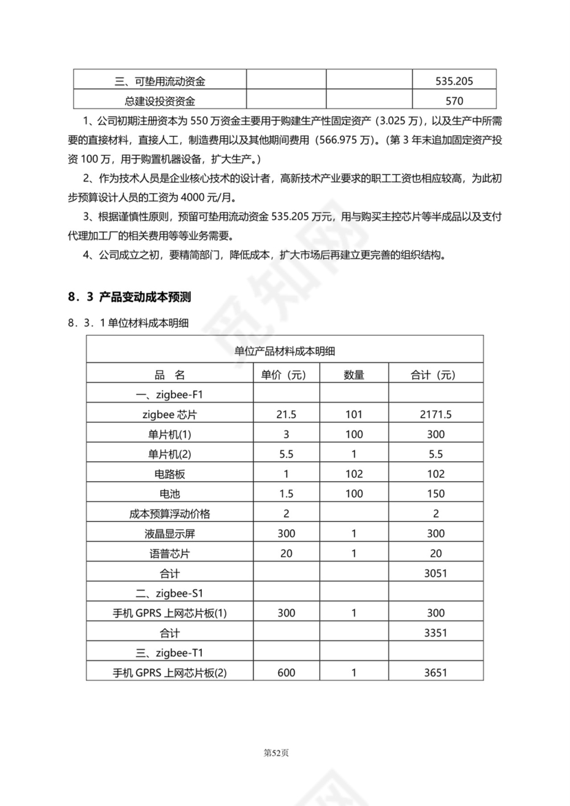 大气高端商务商业计划书