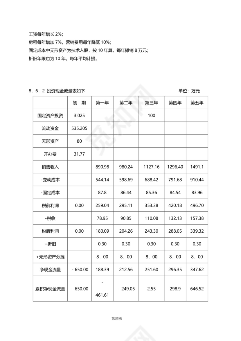 大气高端商务商业计划书