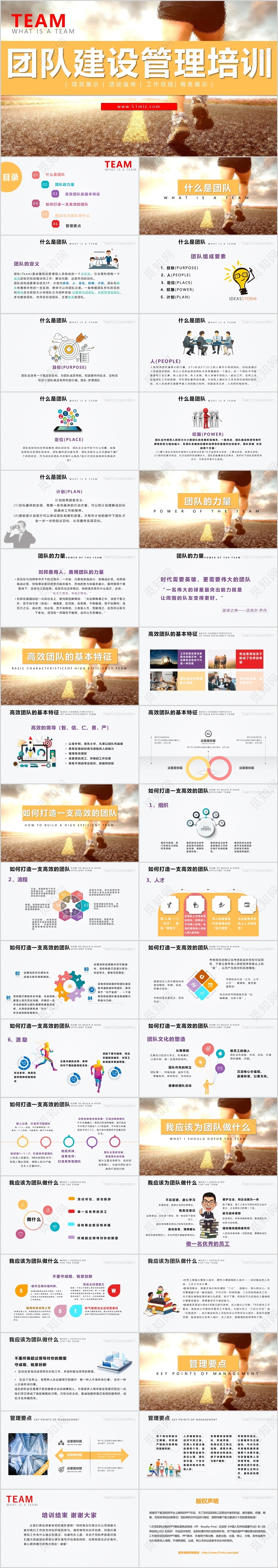 企业公司团队建设管理培训PPT模板