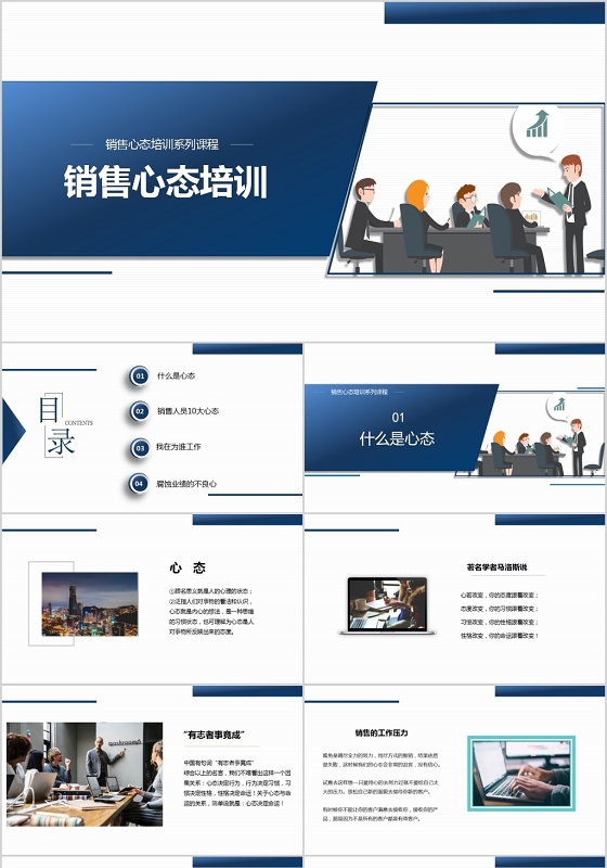 员工心态培训销售心态培训PPT模板