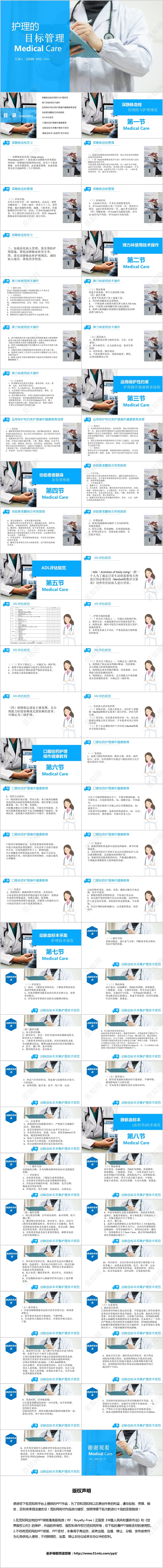 医院医疗护理的目标管理培训PPT模板