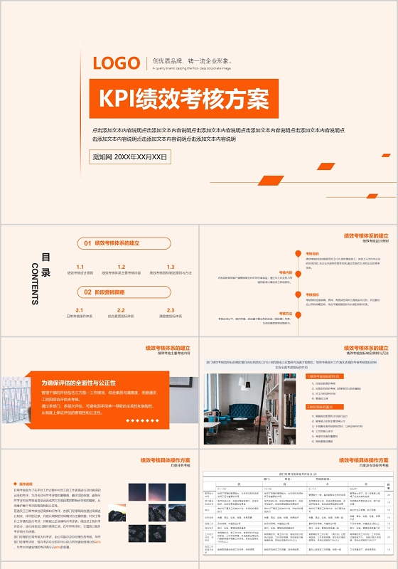 框架完整绩效考核薪酬管理ppt模板