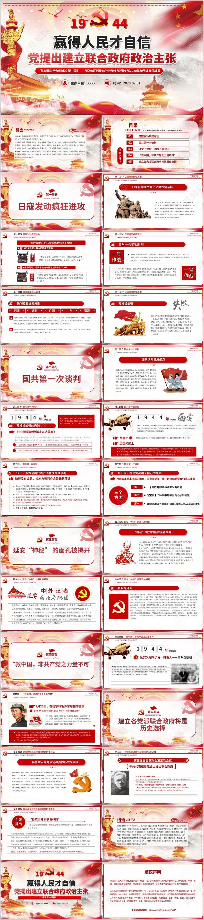 党政党课党建1994赢得人民才自信党提出建立联合政府政治主张ppt讲稿
