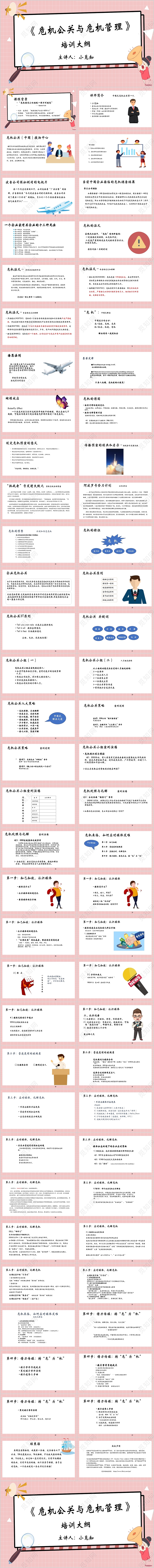 危机公关与危机管理培训PPT模板危机公关ppt