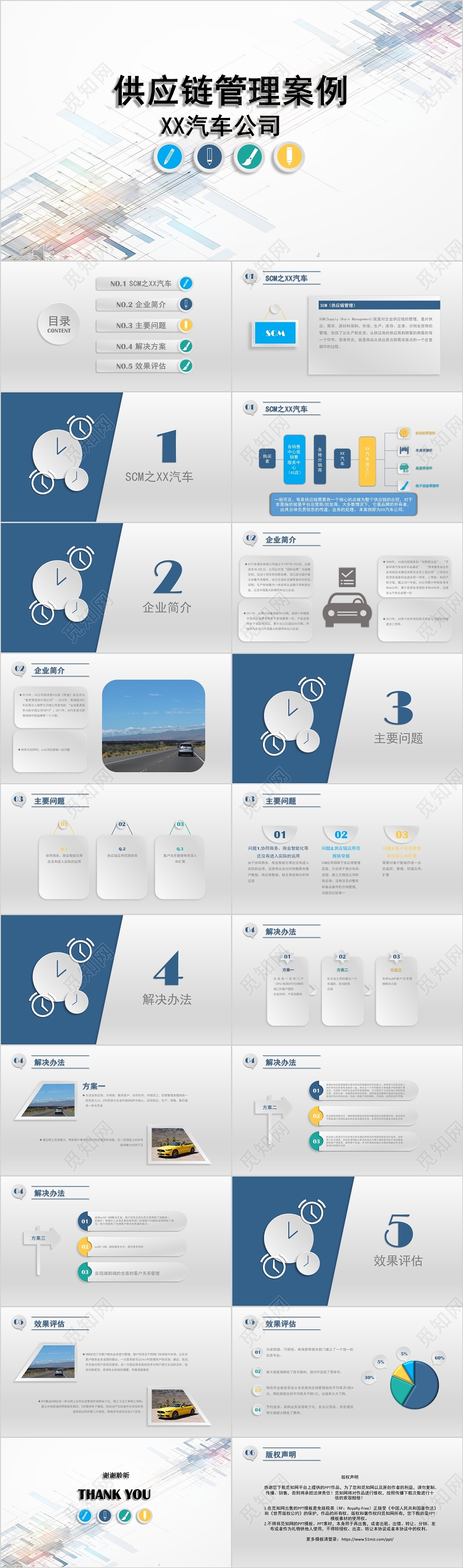 白灰色科技风汽车公司培训区块链技术PPT模板供应链管理案例