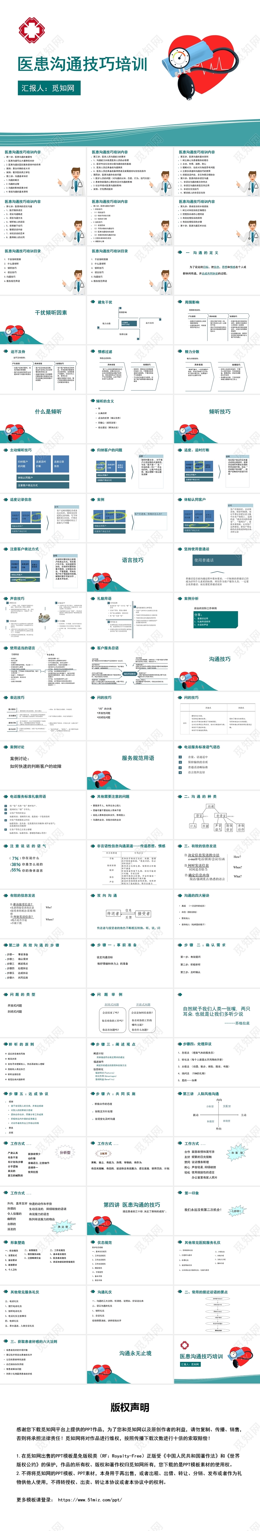 白色医患沟通技巧培训