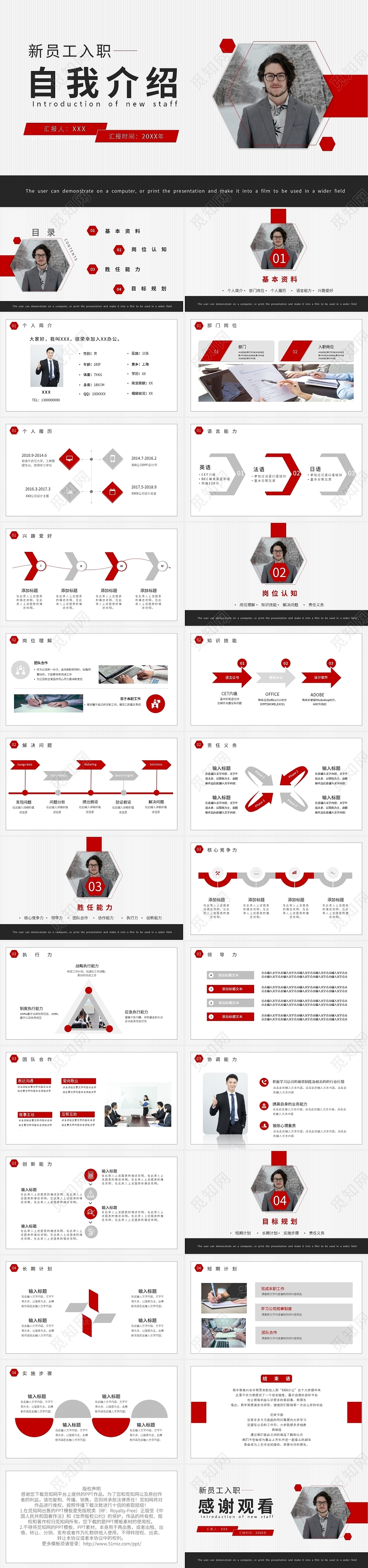 20XX入职自我介绍PPT模板宣传PPT动态PPT新员工入职自我介绍